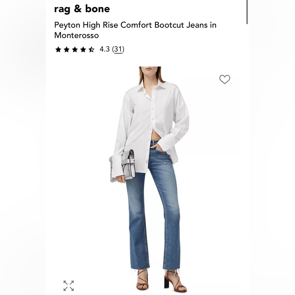 rag & bone
Peyton High Rise Comfort Bootcut Jeans in Monterosso